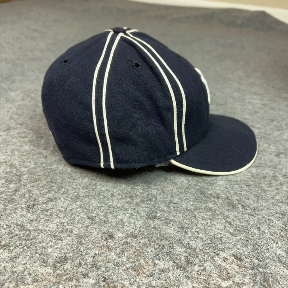 Vtg New York Yankees Mens Hat Cap 7 3/8 Navy White New Era 59Fifty Wool Baseball